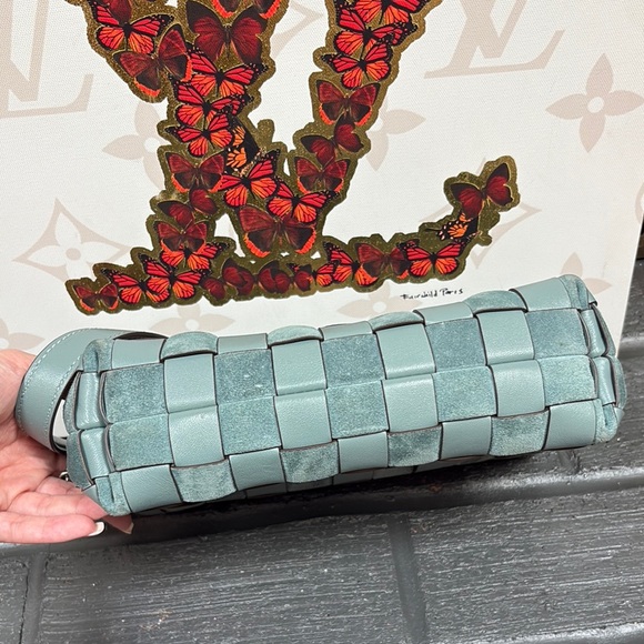 Tory Burch KIRA CHEVRON WOVEN SMALL CONVERTIBLE SHOULDER BAG - Picture 9 of 15